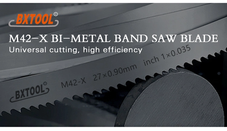 Bxtool M42/X Grade 3505*27*0.9m42 Bimetal Bandsaw Blades for Cutting Metal